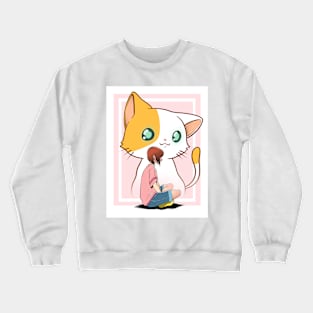 Kitty girl Crewneck Sweatshirt